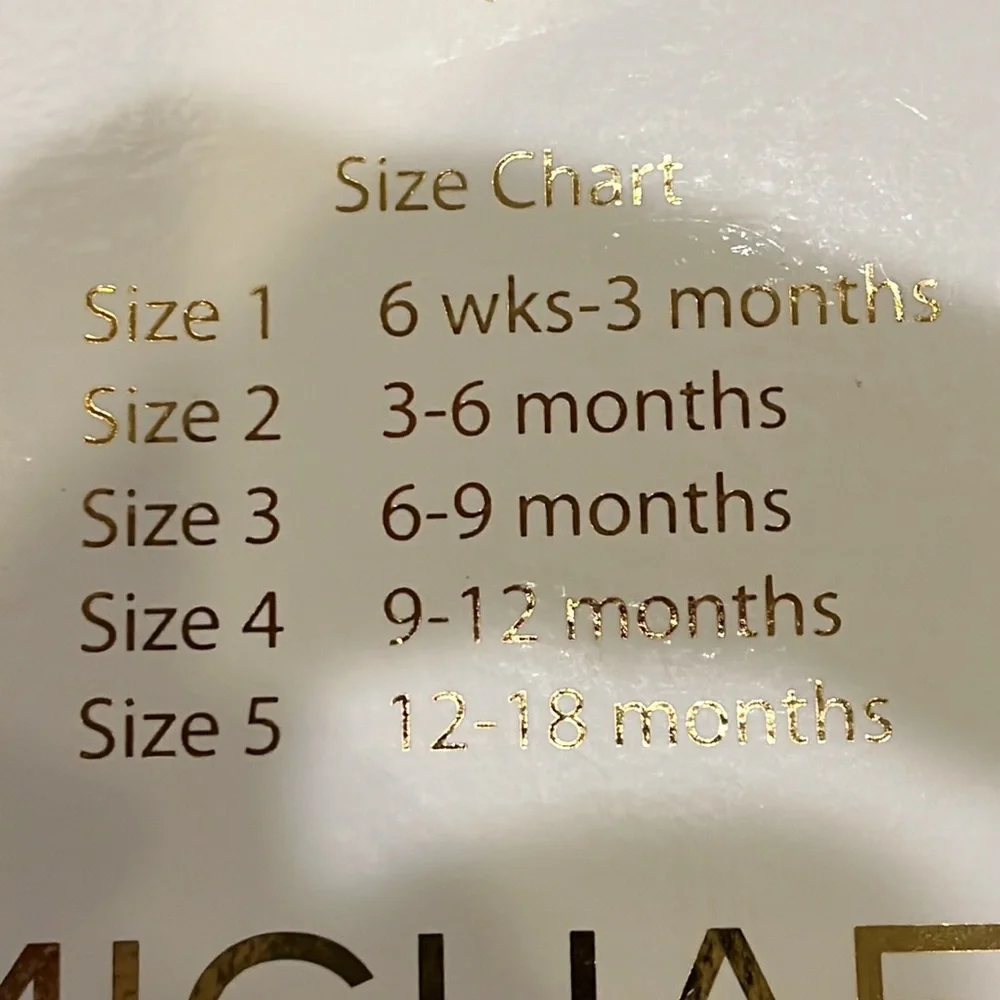 Michael Kors Baby Grace Fur Crib Booties Infant new tan Shoes Boots Girls Size 1